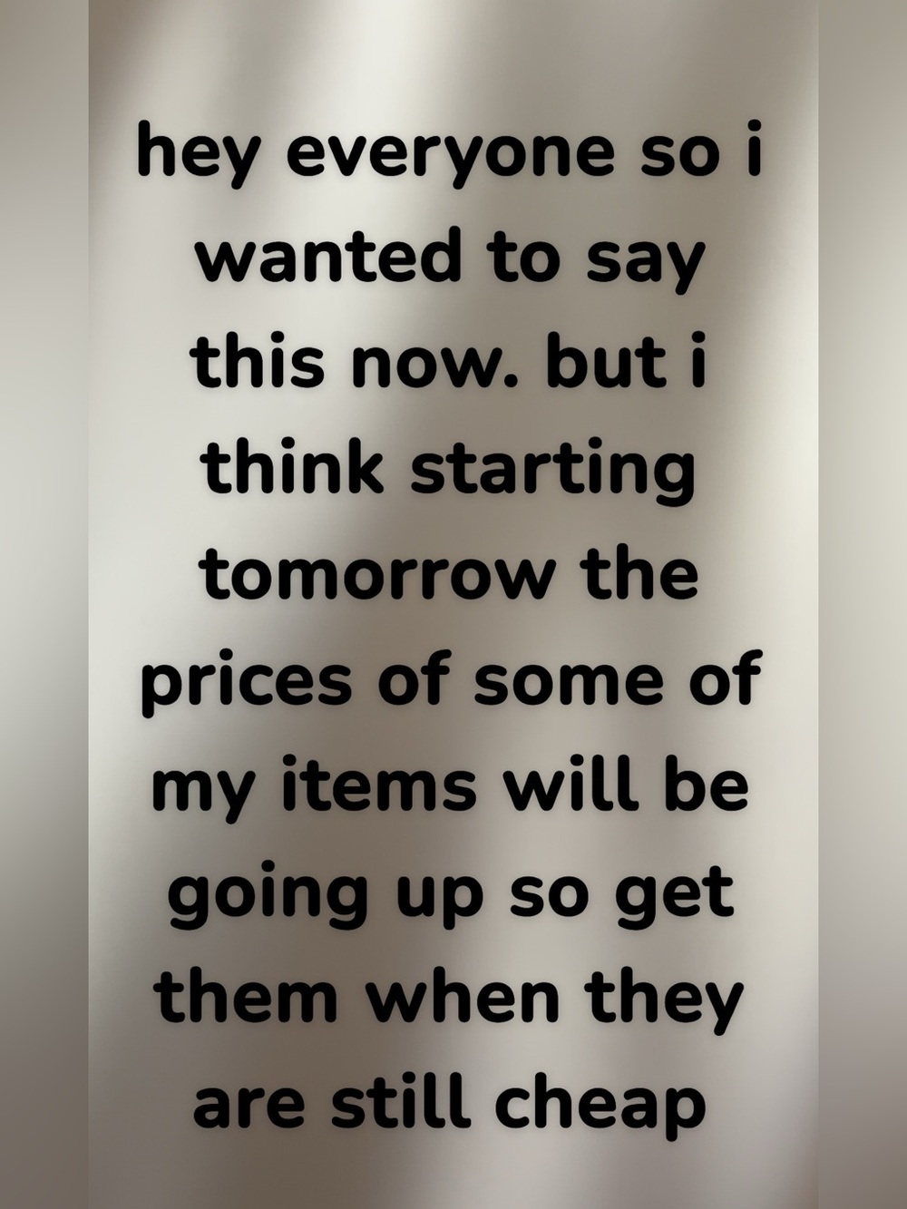 Lost Black Text on Cream Minimal Quote Poster